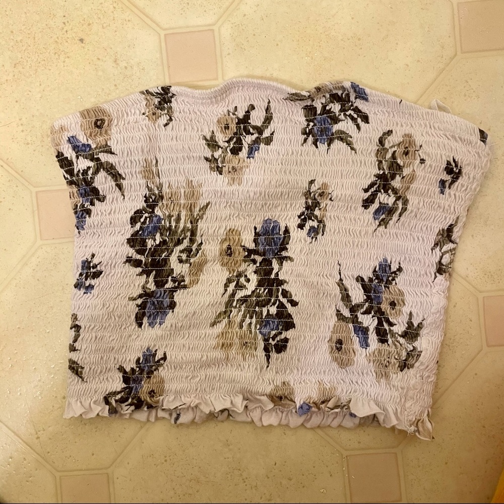 Garage Floral Tube Top